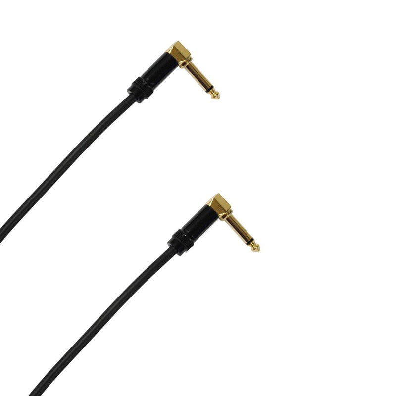 AUDIO 2000'S Audio 2000s E27106P2 1/4" TS Right Angle to TS Right Angle 6 Feet Patch Cable (2 Pack) - Image 2